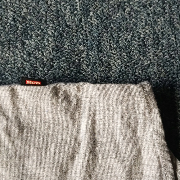 Globe Short Sleeve Button-Up, Men's, Large, Light Grey with navy speckles - Picture 4 of 5